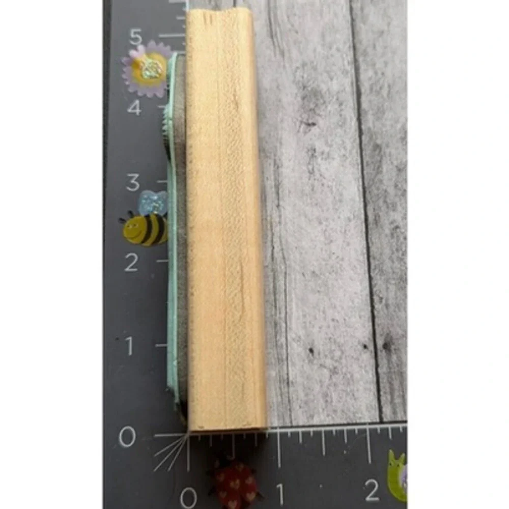 Stampin' Up! Allium Flowers Pair 2000 Rubber Stamp Wood #F55